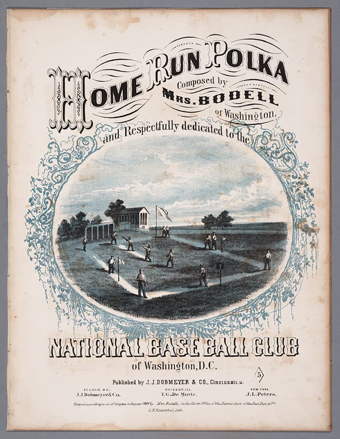 Home Run Polka Sheet music from 1867