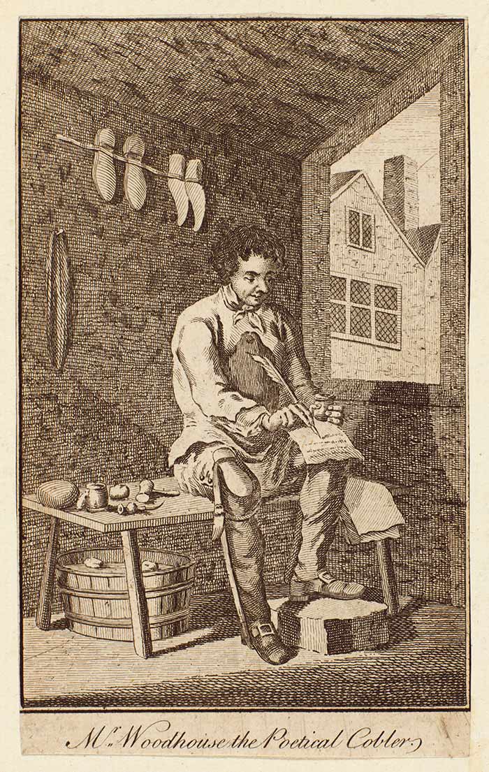 Print of James Woodhouse, British poet and shoemaker
