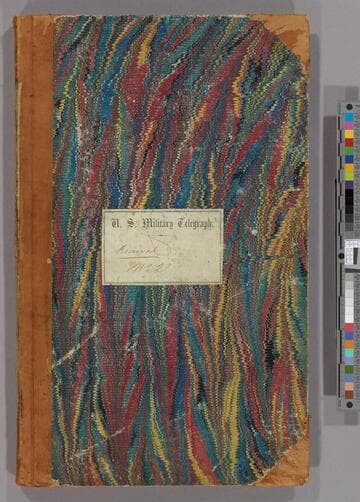 War Department Ciphers Received Feby. 22 to May 2, 1862