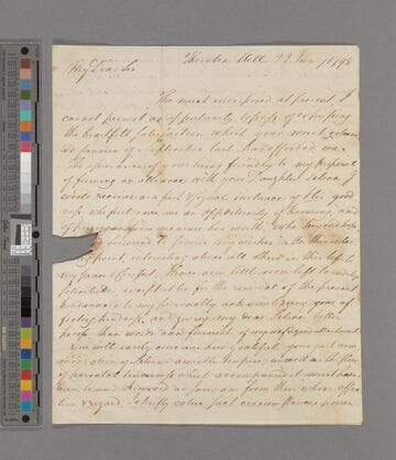 Zachary Macaulay. Letter to Thomas Mills