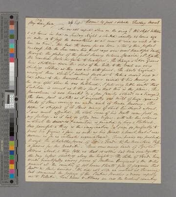Thomas Gisborne Babington. Letter to Jean Babington