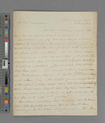 Zachary Macaulay. Letter to John William Cunningham