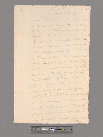 Letter from Major General Alexander McDougall, headquarters Peekskill, to George Washington