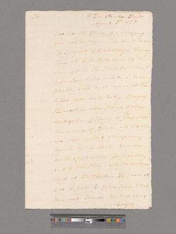 Letter from Major General Alexander McDougall, headquarters Peekskill, to George Washington