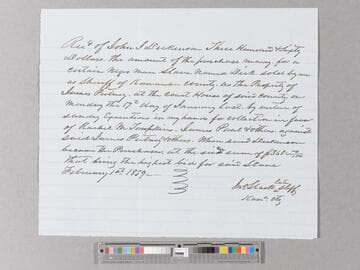 Bill of sale for Dick by John Stack