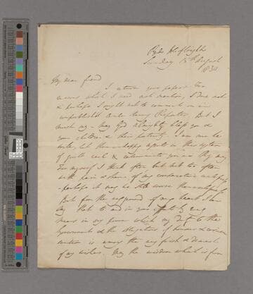 Sir James Stephen. Letter to Zachary Macaulay