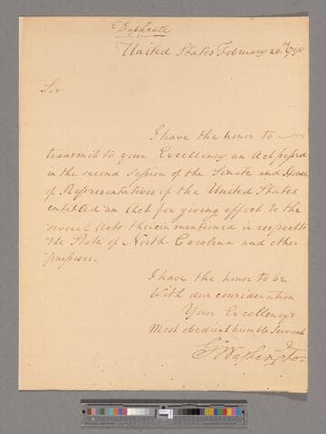 Letter from George Washington