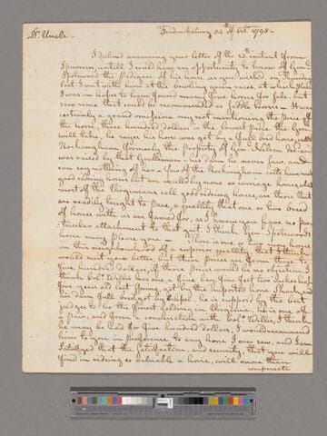 Letter from George Lewis, Fredericksburg, to George Washington
