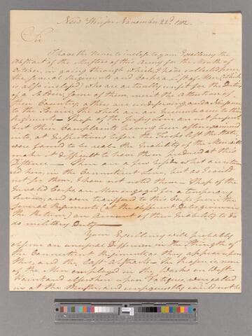 Letter from William Barber, New Windsor, to George Washington