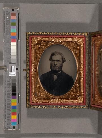 Two portraits in one case, of a man and a boy [Lathrop family]