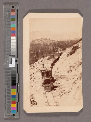 Emigrant Gap, looking East, Yuba Mountains in the distance