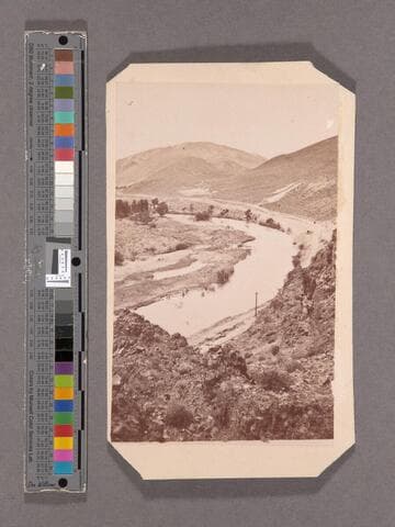 Looking West from Red Bluffs, Lower Canyon of Truckee River