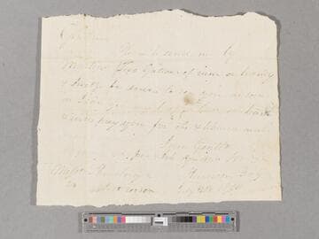 Requisition for rum or brandy by Harrison Boyd via Martin