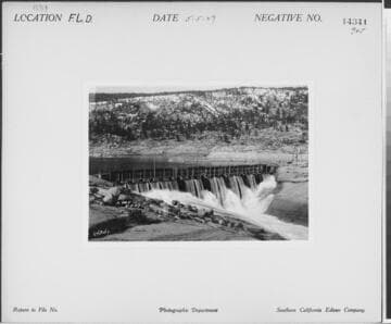 Big Creek, Florence Lake Dam - temporary diversion dam