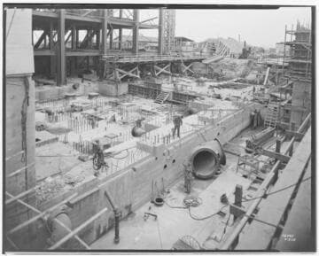 Long Beach Steam Station, Plant #3 - Concrete fill around Condenser water piping