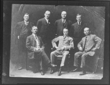 A group portrait of the officers of the Edison Electric Company