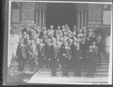 Edison Electric Company Operating organization at a banquet in 1907