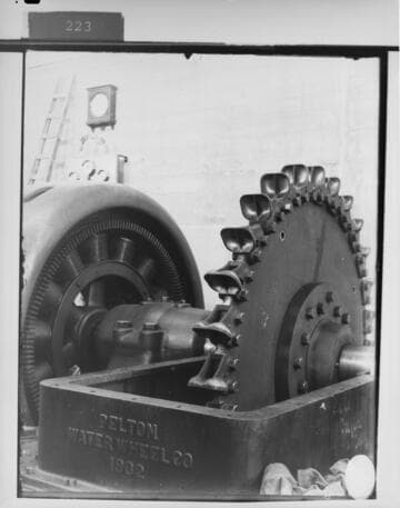 A Pelton unit at Mill Creek #3 Hydro Plant