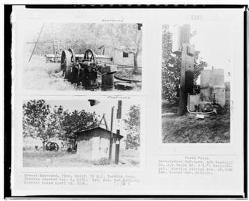 P4 - Pumping Plants - page 41 of Laws Book. three copy prints of Pumping Plant customers