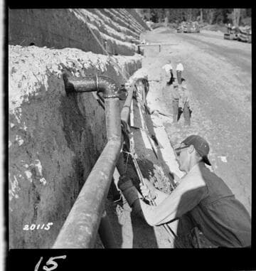 Showing method of connecting intermediate drain into pipe from Westerly weeper