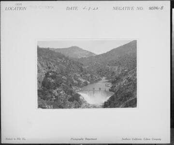 Big Creek Powerhouse #3 - San Joaquin River spilling over Dam #6