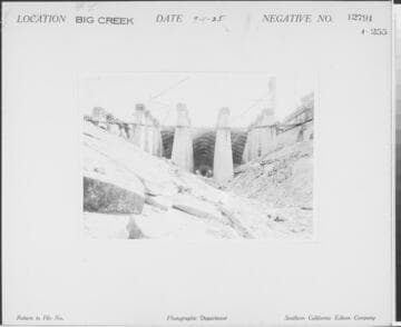 Big Creek, Florence Lake Dam - River Section, Florence Lake Dam