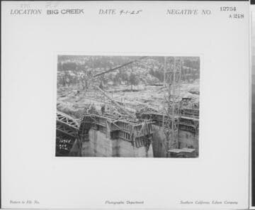 Big Creek, Florence Lake Dam