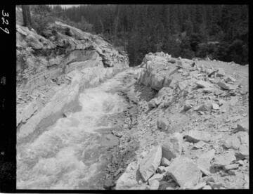 Big Creek - Mammoth Pool - Daulton Creek in diversion channel