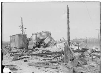 MacNeil Substation - After destruction by fire