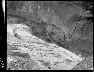 Big Creek - Mammoth Pool - View of cutoff taken from top of west dome