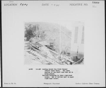 Big Creek Powerhouse #8 - Looking across Big Creek Channel towards Powerhouse