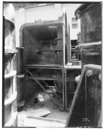 Long Beach Steam Station, Plant #3 - Installing Turbo