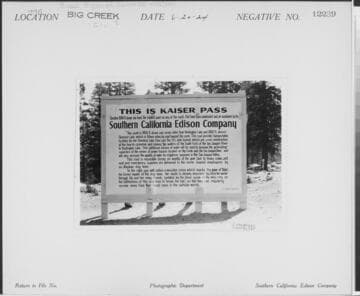 Big Creek, Florence Lake Dam