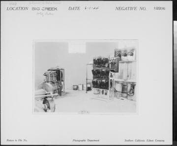 Big Creek Huntington Lake Dams - Interior of Gate House