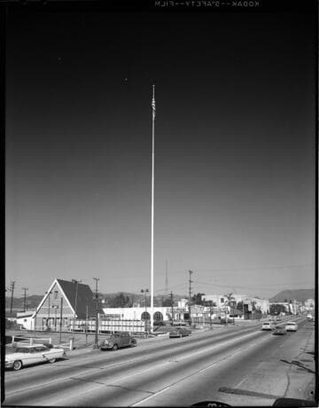 Street scene near Los Angeles Funeral Service