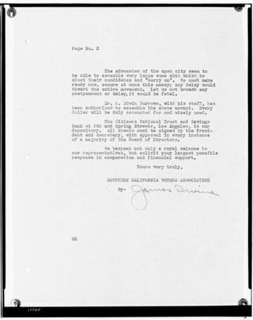 C1.2 - Letters - Open letter from Southern California Voters Assoc