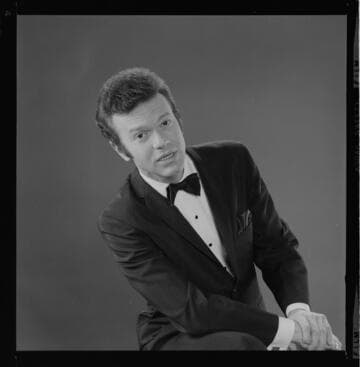 Portraits or "action shots" posed by the same young man in 4 costume changes
