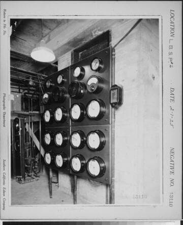 Long Beach Steam Station, Plant #2 - Gauge board