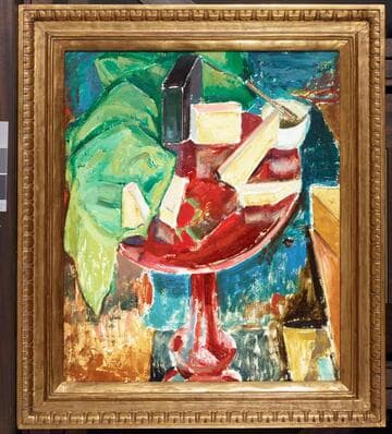 Red Table Top Still Life