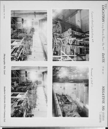 Long Beach Steam Station, Plant #2 - Forms & steel east footing 8-R