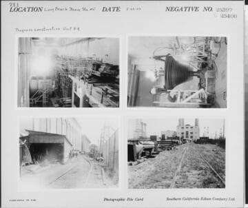 Long Beach Steam Station, Plant #2 - Progress construction of 8-R