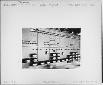 Torrance Substation - Interior - Meter Panel