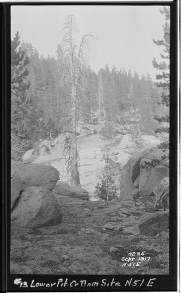 Big Creek Scenery - Sohier's investigation of future developments of Big Creek Project