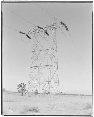 Boulder-Chino Transmission Line - Dead end tower