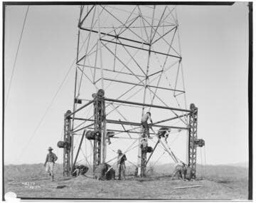 Big Creek Transmission Line - Raising Towers for 220kV transmission