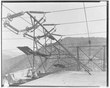 Eagle Rock Substation after fire