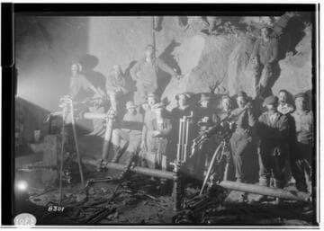 Big Creek, Florence Lake Dam - Heading of tunnel