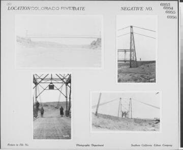 Colorado River - Large automobile bridge spaning the Colorado River