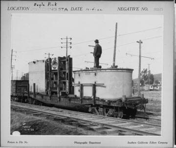 220kV transformer for Eagle Rock Substation on railroad car