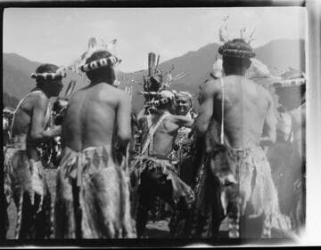 Brush Dance - Karok.  Phoebe Maddux at center